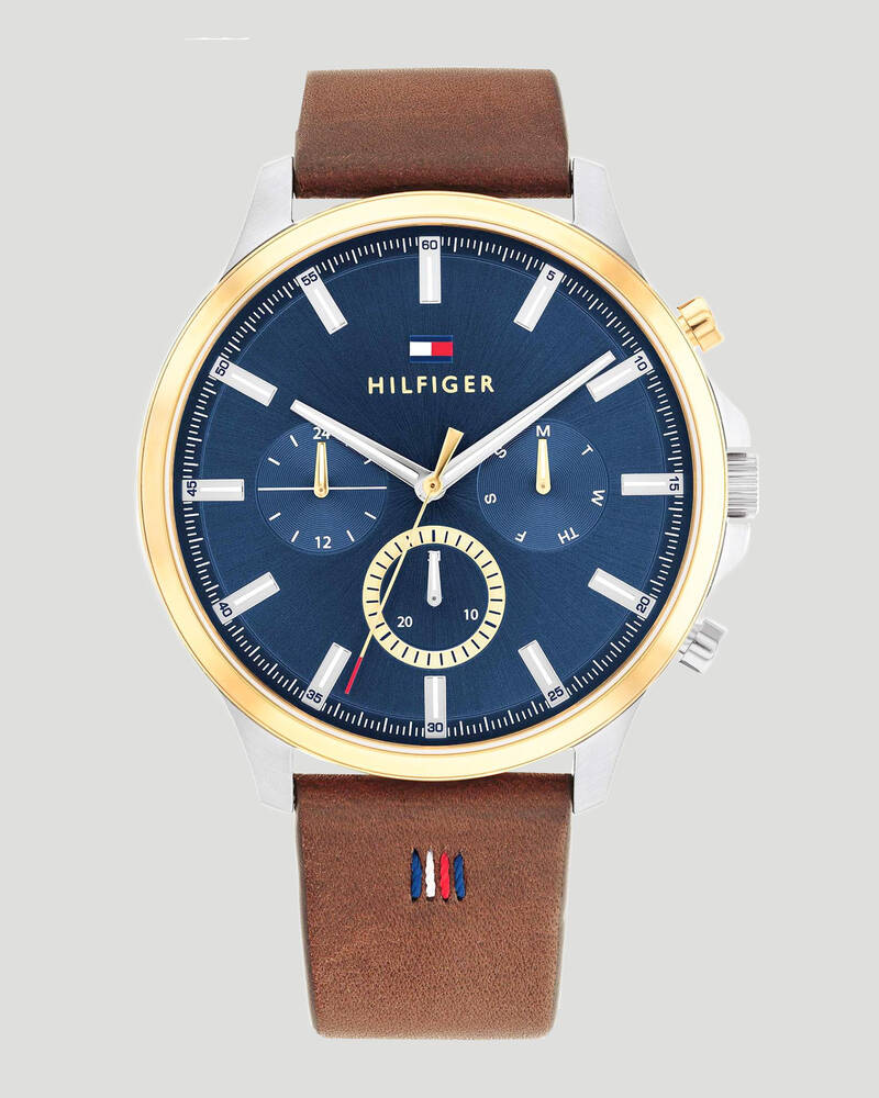 Tommy Hilfiger Ryder Leather Watch for Mens