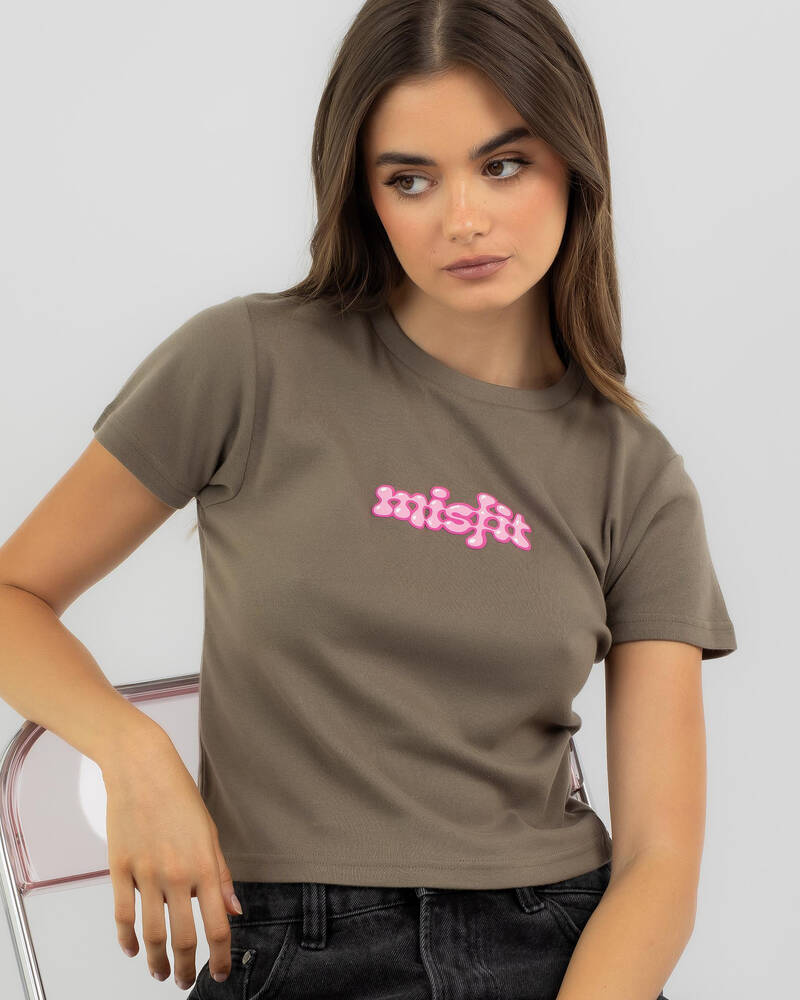 M/SF/T Little Lies Rib T-Shirt for Womens