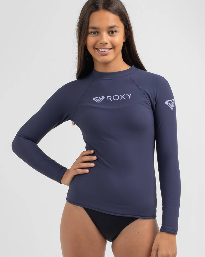 Roxy Girls' Heater Long Sleeve Rash Vest for Womens