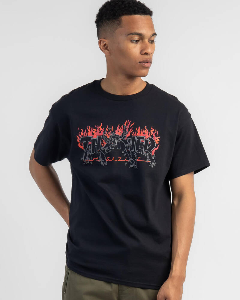 Thrasher Crows T-Shirt for Mens