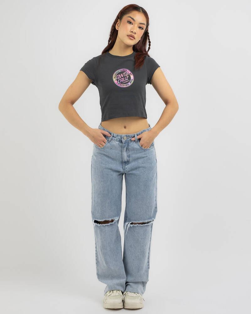 Santa Cruz Vivid MFG Dot Front T-Shirt for Womens