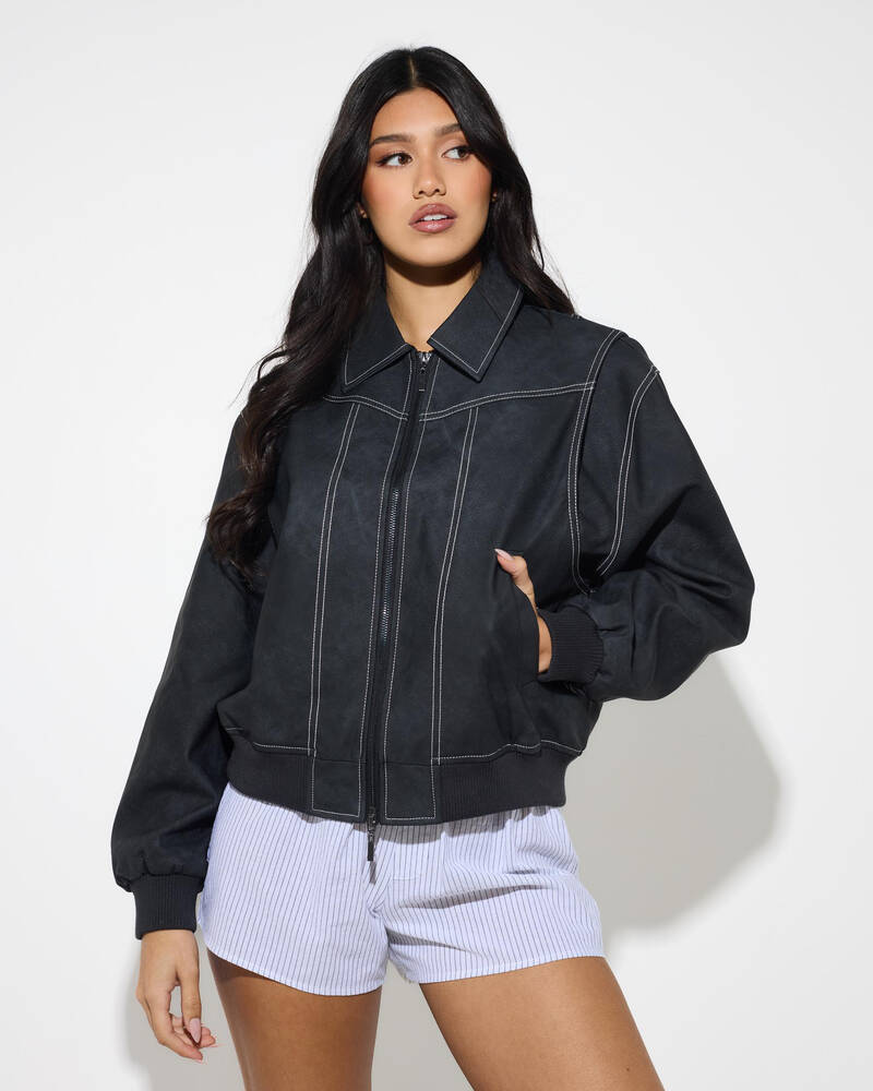 Ava And Ever Fairfax Faux Leather Jacket for Womens