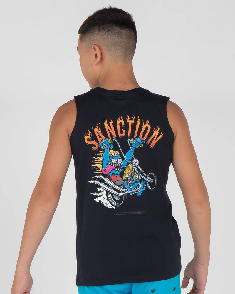 Sanction Boys' Moto Monster Muscle Tank for Mens