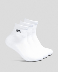 RVCA Women's' VA Mini Crew Sock Pack for Womens image number null
