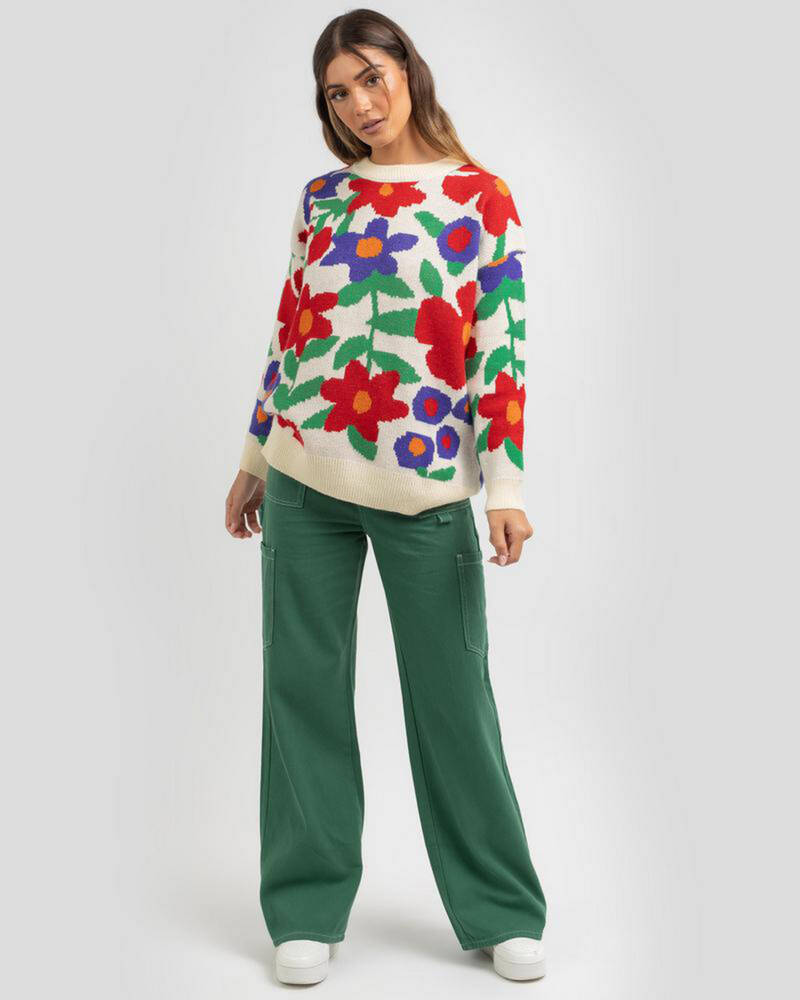 Oscar St Backyard Bouquet Knit Jumper for Womens