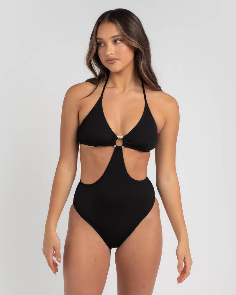 Kaiami Spencer Rib One Piece Swimsuit for Womens