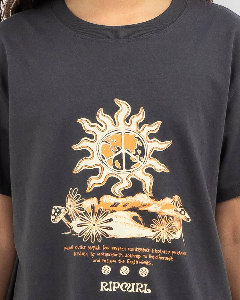 Rip Curl Girls' Earth Waves Art T-Shirt for Womens
