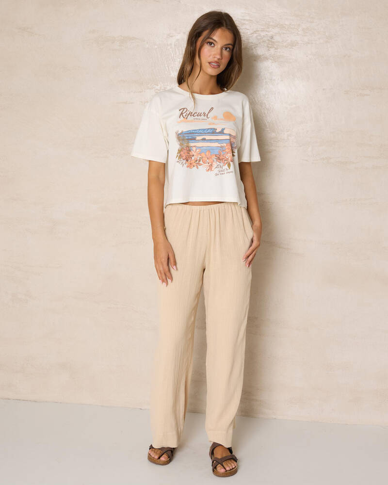 Rip Curl Wave Gliders Crop T-Shirt for Womens