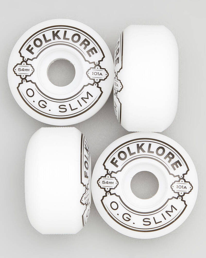Folklore OG Slim 54mm Skateboard Wheels for Unisex