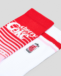 FOOT-IES Cherry Coke Micro Sneaker Socks 2 Pack for Mens image number null