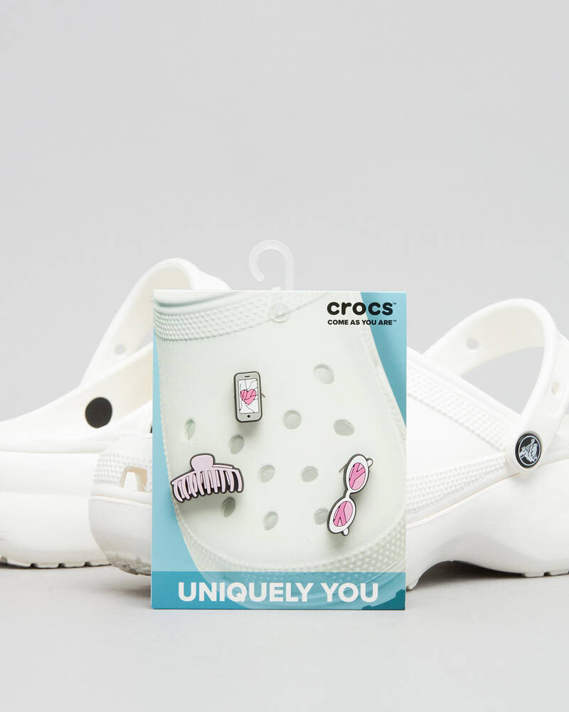 Crocs Social Girl Jibbitz 3 Pack for Unisex