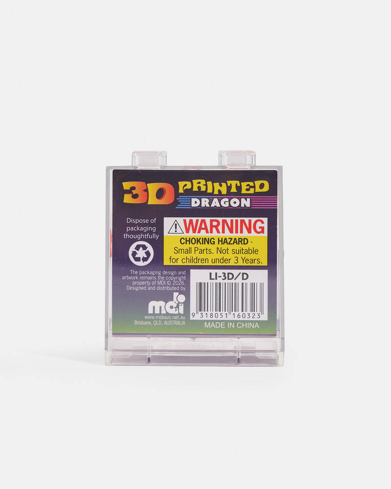 MDI 3D Printed Dragon Sensory Toy for Unisex