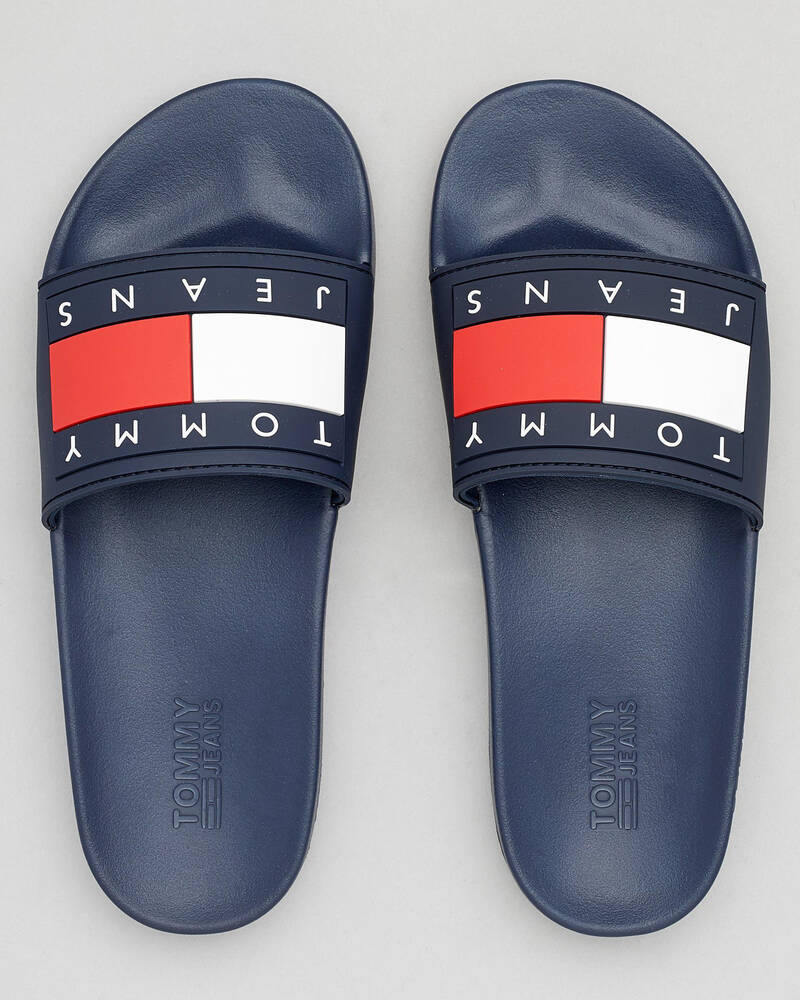 Tommy Hilfiger Tommy Jeans Flag Pool Slide Sandals for Womens