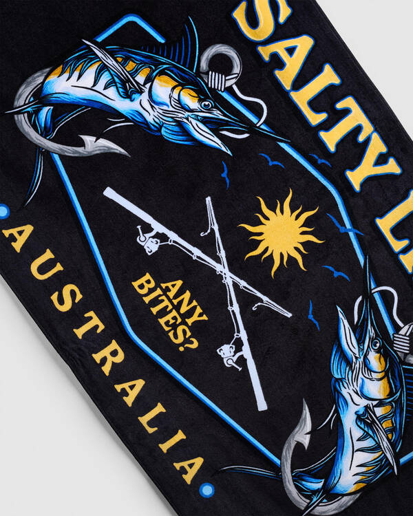 Salty Life Anglers Dream Beach Towel for Mens