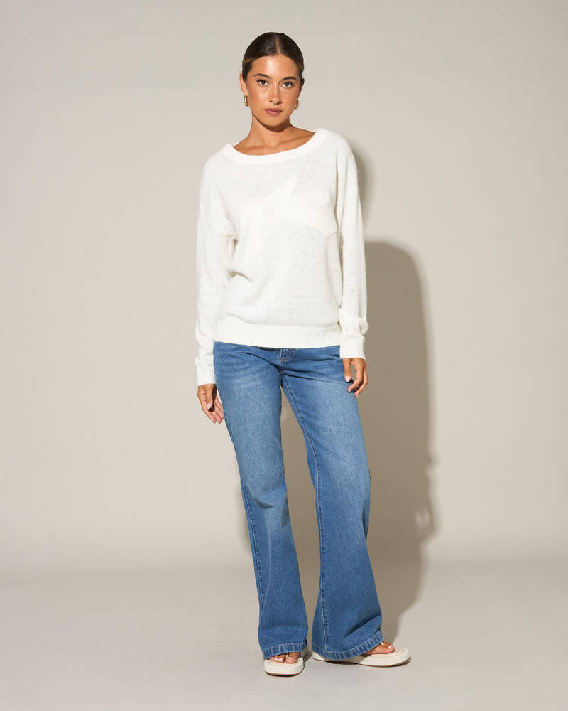 Rusty Miles Open Knit Crew for Womens