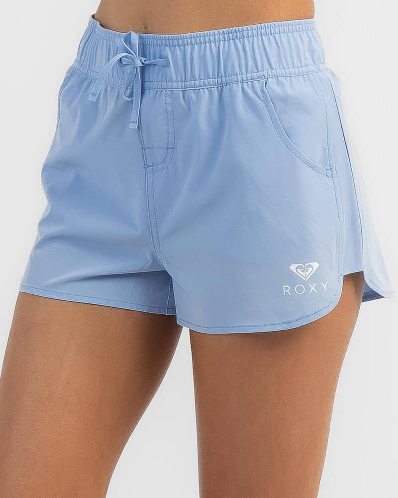 Shop Roxy Wave Eco Board Shorts In Cerulean - Fast Shipping & Easy ...