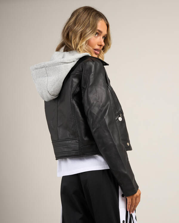Ava And Ever Raven Faux Leather Jacket for Womens