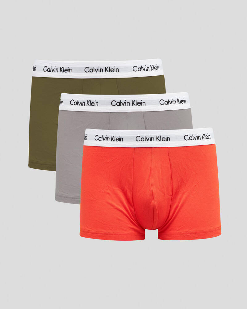 Calvin Klein Cotton Stretch Low Rise Trunks 3 Pack for Mens