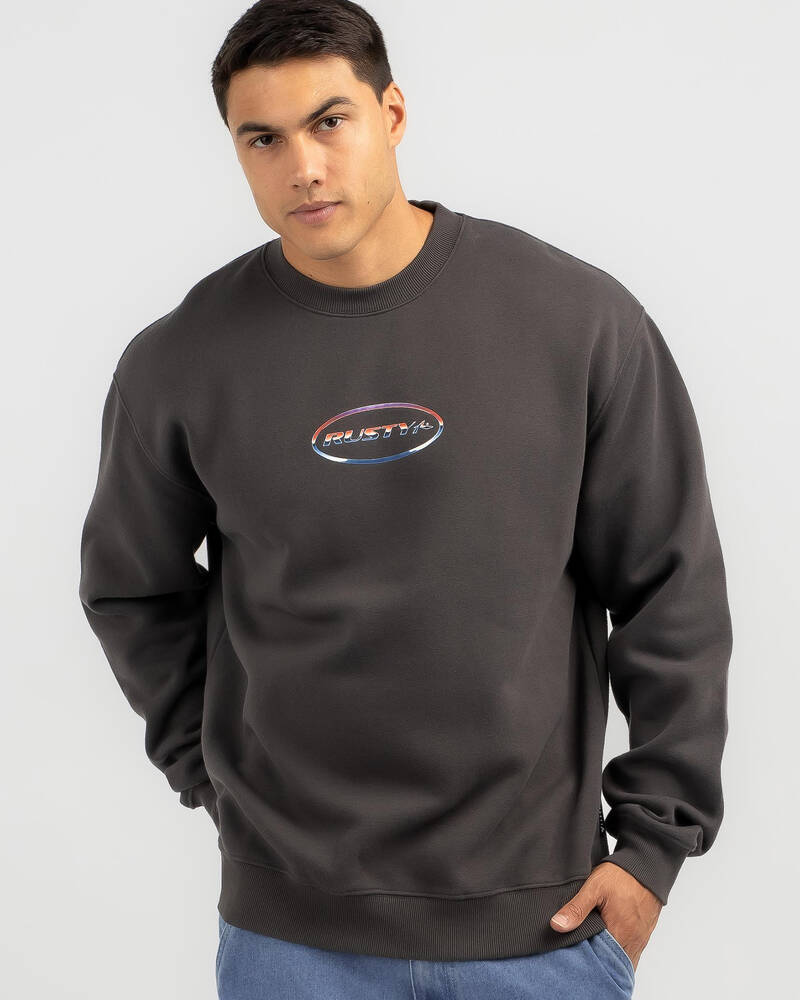 Rusty Chromatose Relaxed Crewneck for Mens