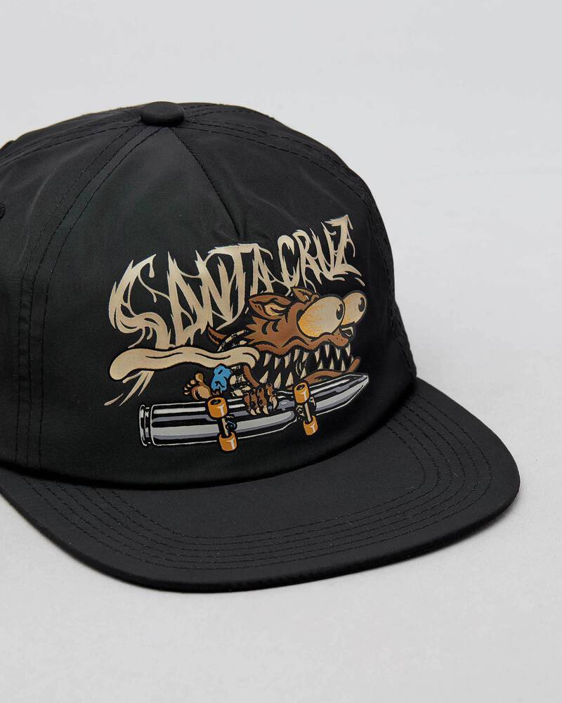 Santa Cruz Boys' Wolf Slasher Glow Snapback Cap for Mens