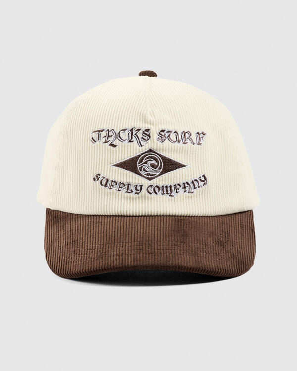 Jacks Wavecrest Cord Five Panel Cap for Mens