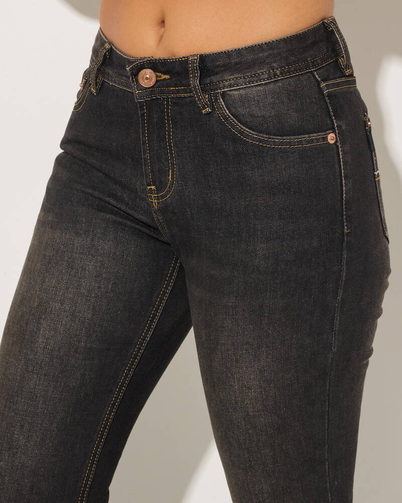 DESU Stratford Low Waist Bootleg Jeans for Womens