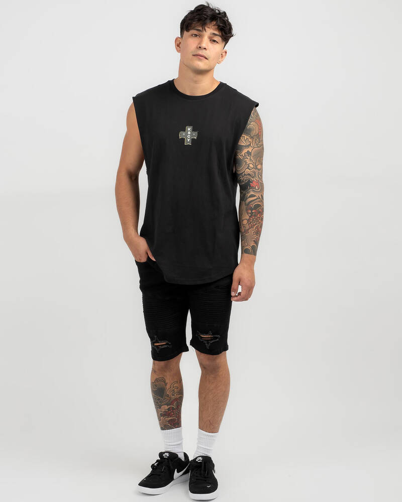 Kiss Chacey Yardena Dual Curved Muscle Tank for Mens