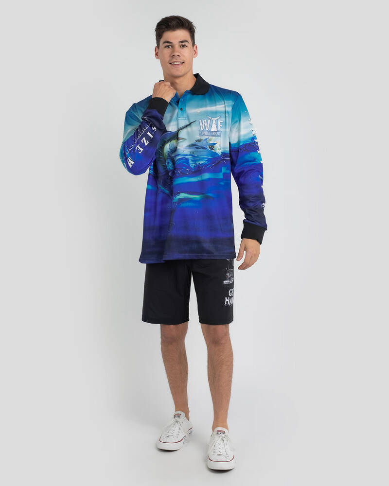 Salty Life Fin Long Sleeve Fishing Shirt for Mens