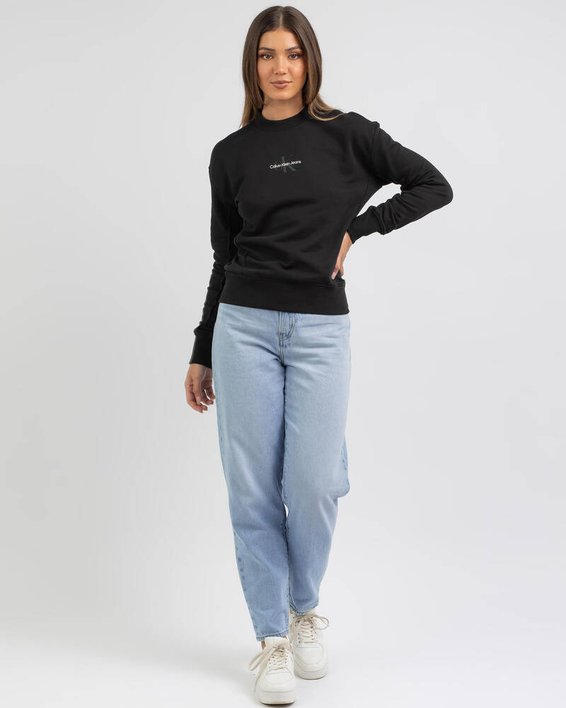 Calvin Klein Monogram Logo Sweatshirt for Womens