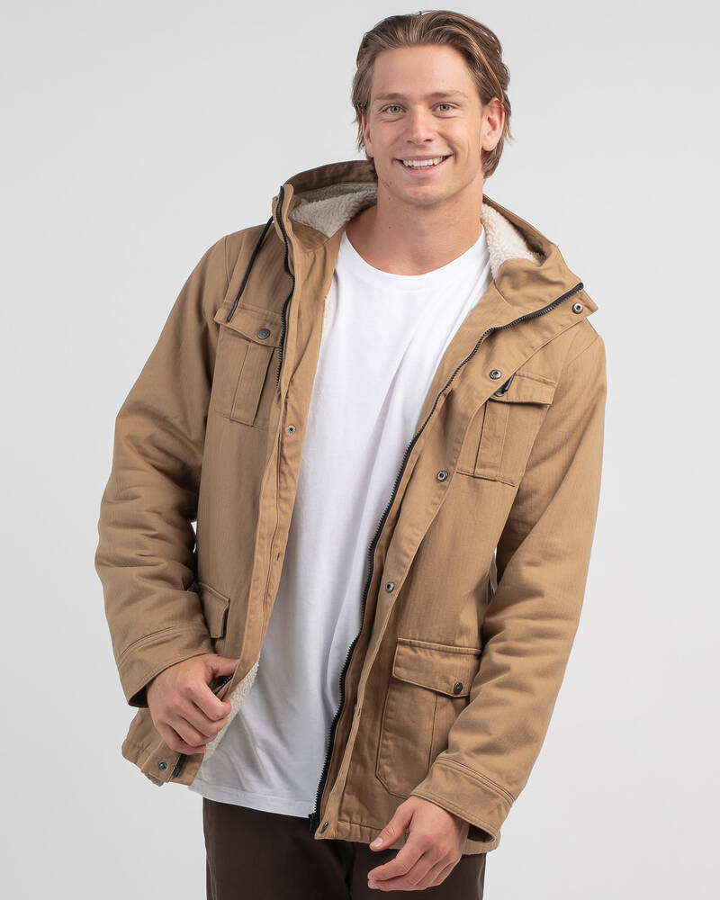 Rusty Charlie Parka Hooded Jacket for Mens