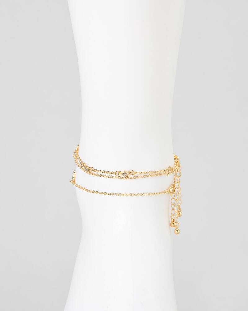 Karyn In LA Bow Tie Anklet Pack for Womens