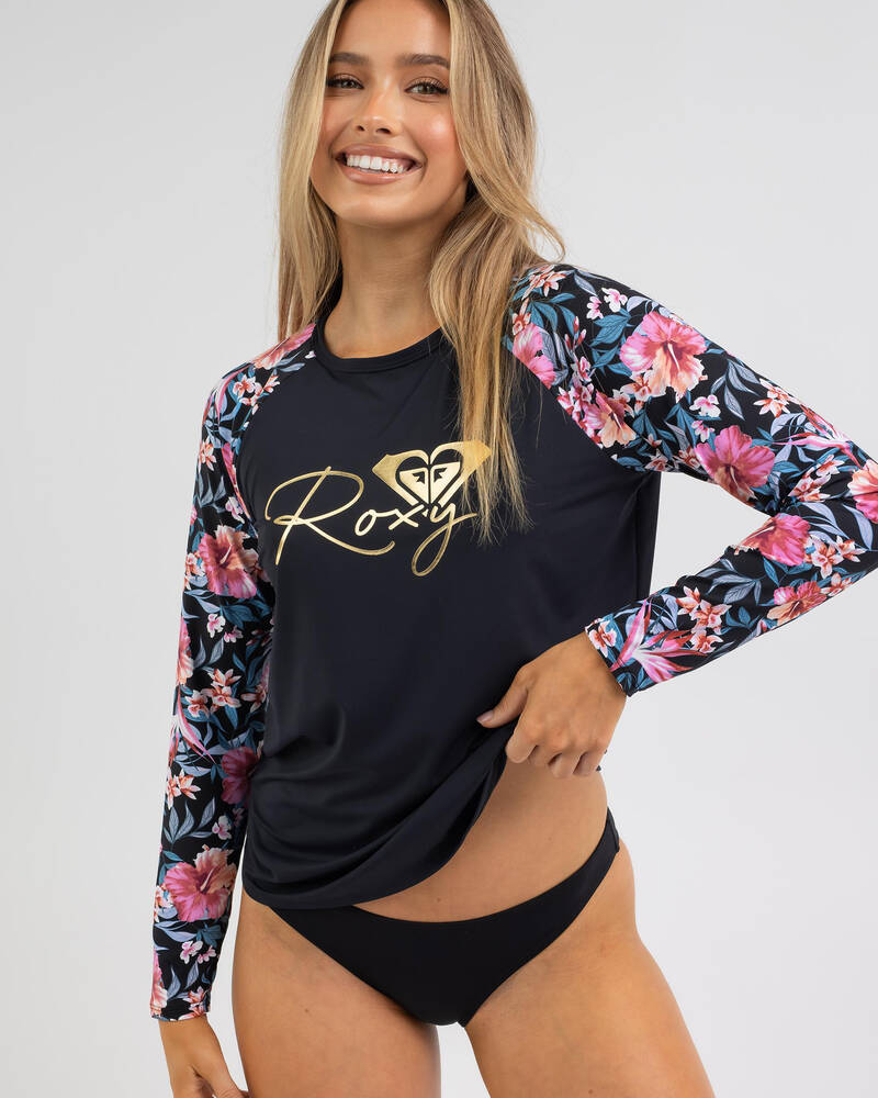 Roxy Tropic Island Long Sleeve Rash Vest for Womens