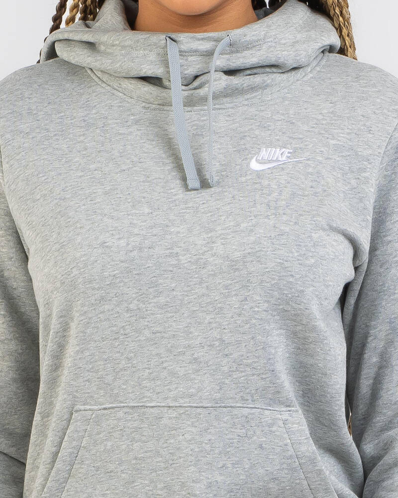 Nike Club Funnel Neck Hoodie for Womens
