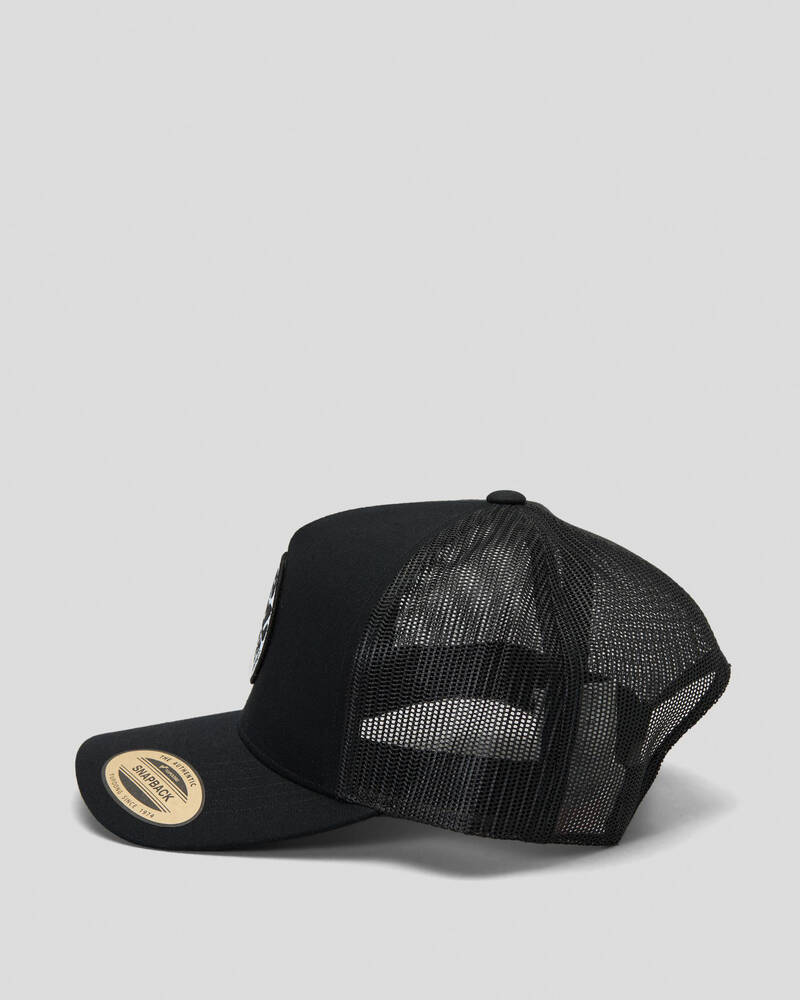 Rip Curl Icons Eco Trucker Cap In Black/white - FREE* Shipping