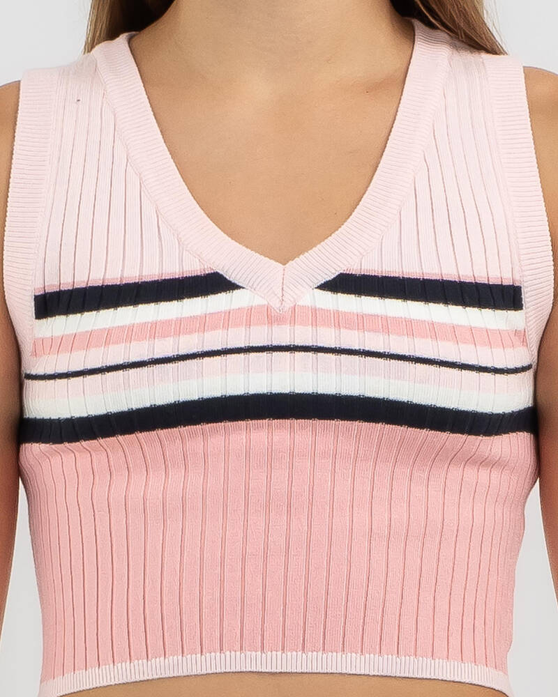 Ava And Ever Girls' Sydney Cropped Knit Vest for Womens