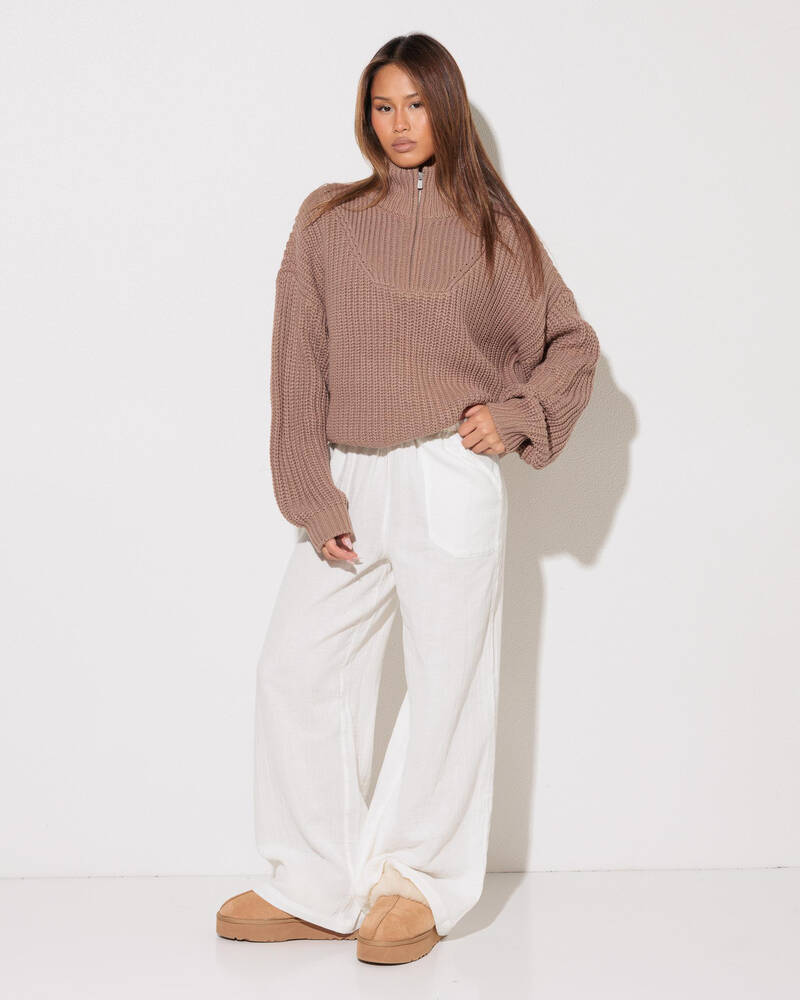 Roxy So Cozy Half Zip Knit Jumper for Womens