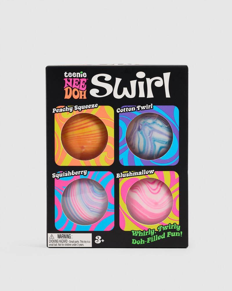 Schylling NeeDoh Swirl Teenie 4 Pack Squishy Fidget Toy for Unisex