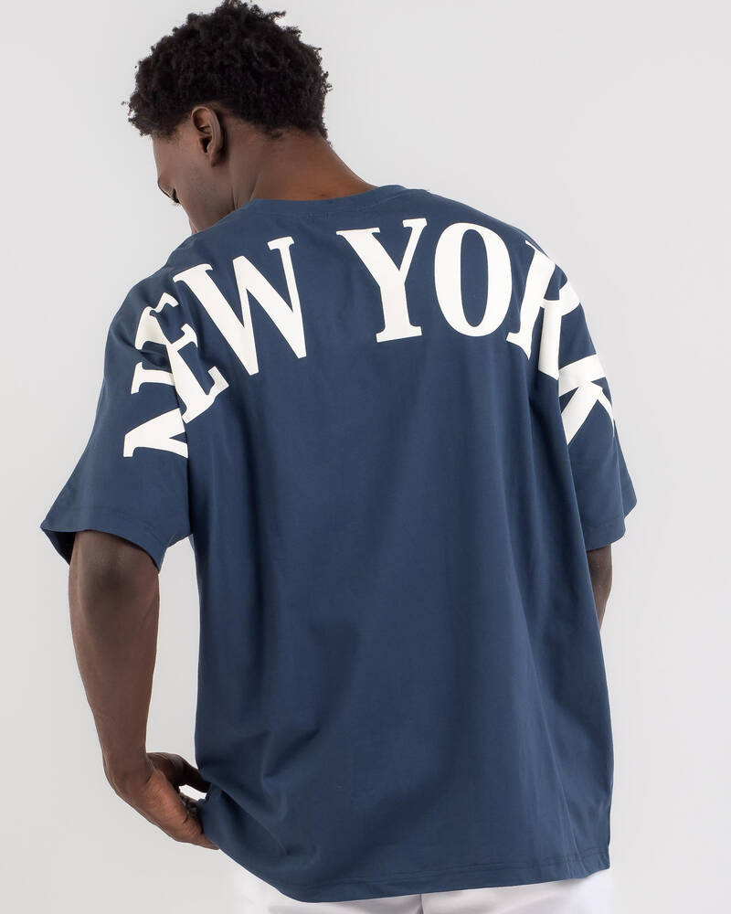 Majestic NY Yankees Heavy Jersey Arch City Oversized T-Shirt for Mens