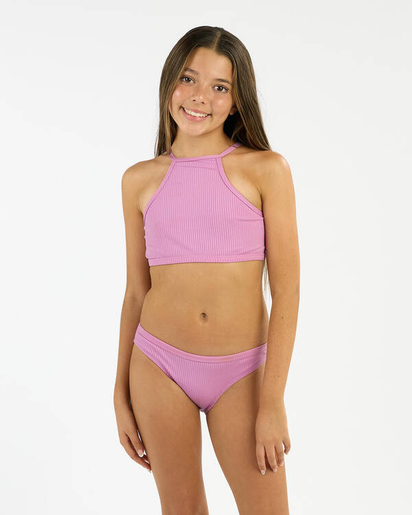 Rip Curl Girls' Premium Rib 2.0 Bikini Set for Womens