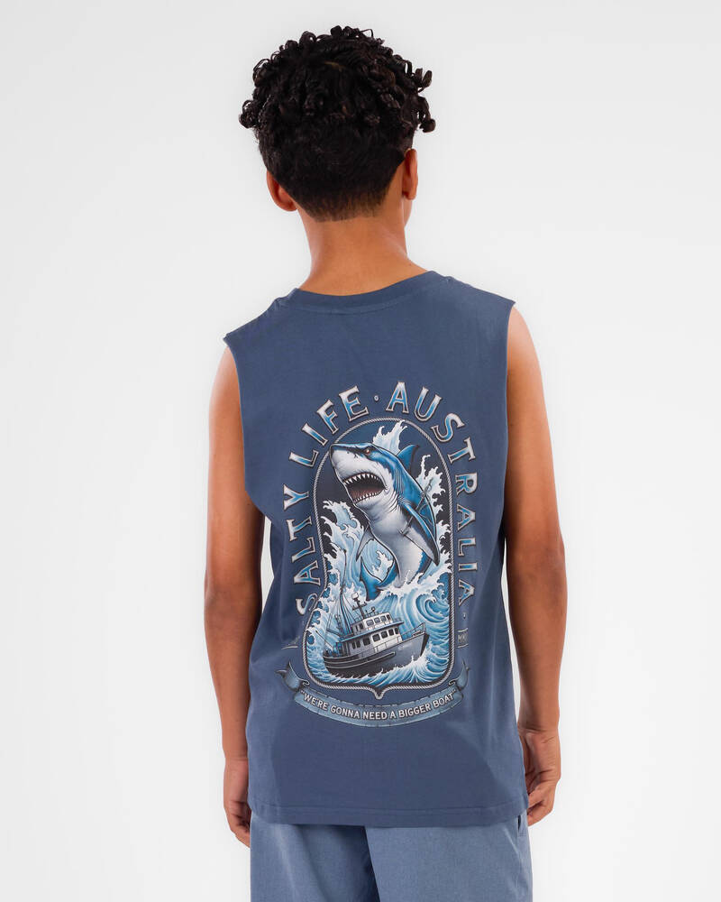 Salty Life Boys' Ocean's Ambush Muscle Tank for Mens