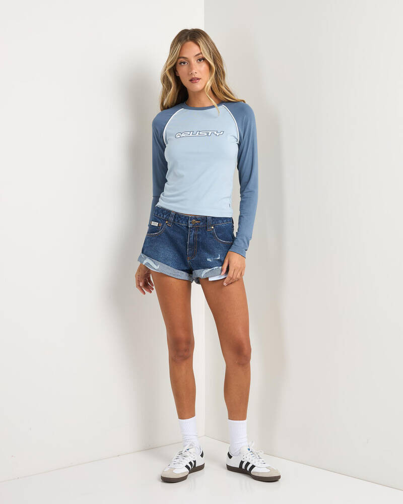 Rusty Timmy Target Long Sleeve T-Shirt for Womens