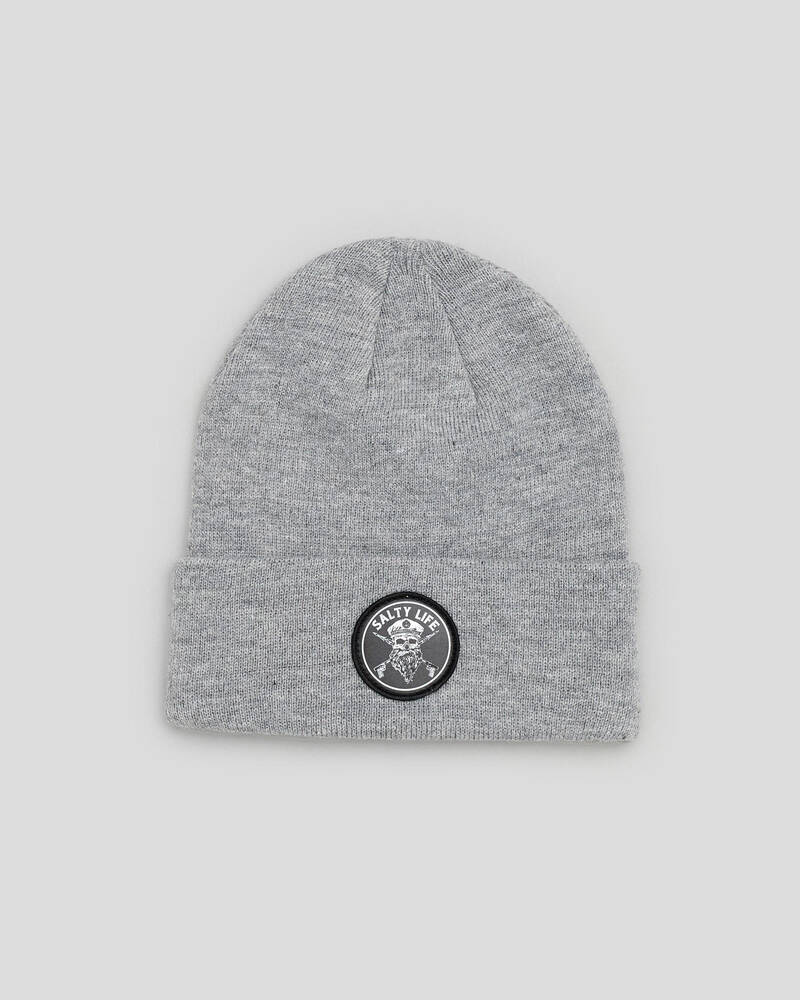Salty Life Black Beard Beanie for Mens