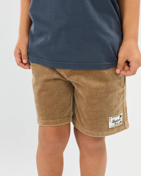 Toddlers' Cord Elastic Waist Shorts
