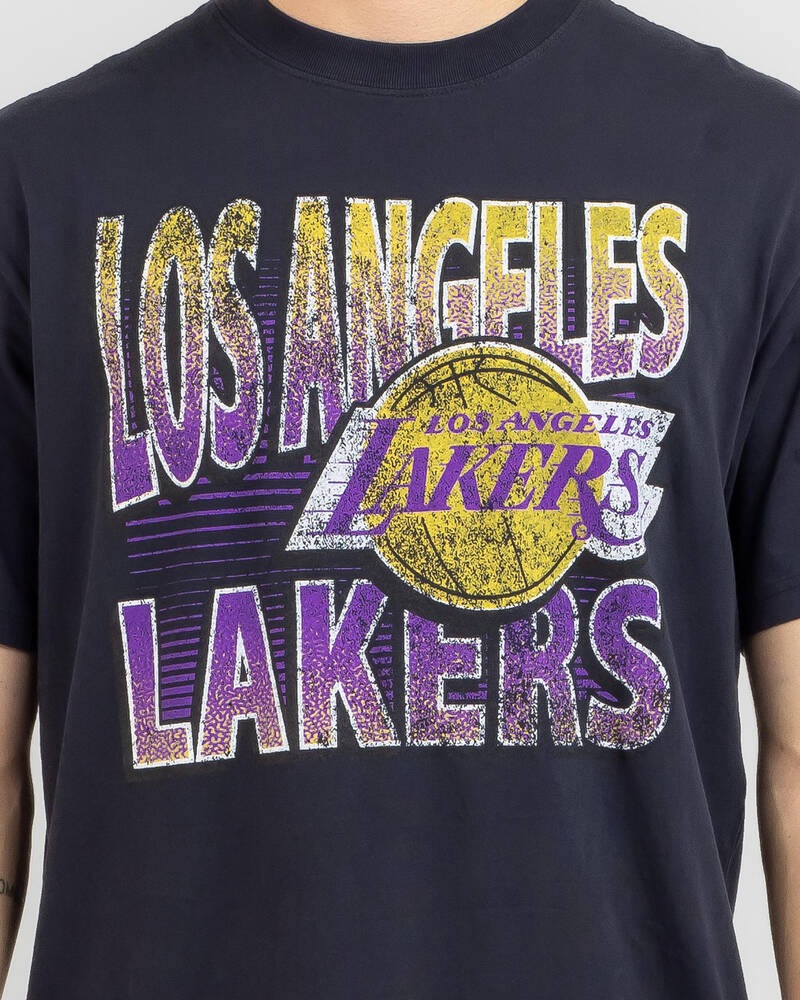 Mitchell & Ness Los Angeles Lakers Incline Stack T-Shirt for Mens