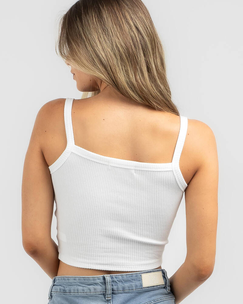 Mooloola Basic Square Neck Baby Tank Top for Womens