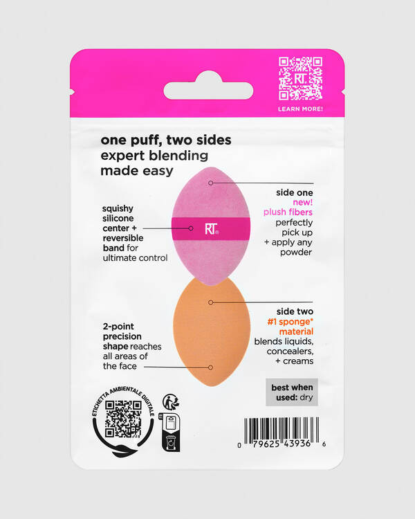 Real Techniques Miracle 2 in 1 Powder Puff for Womens