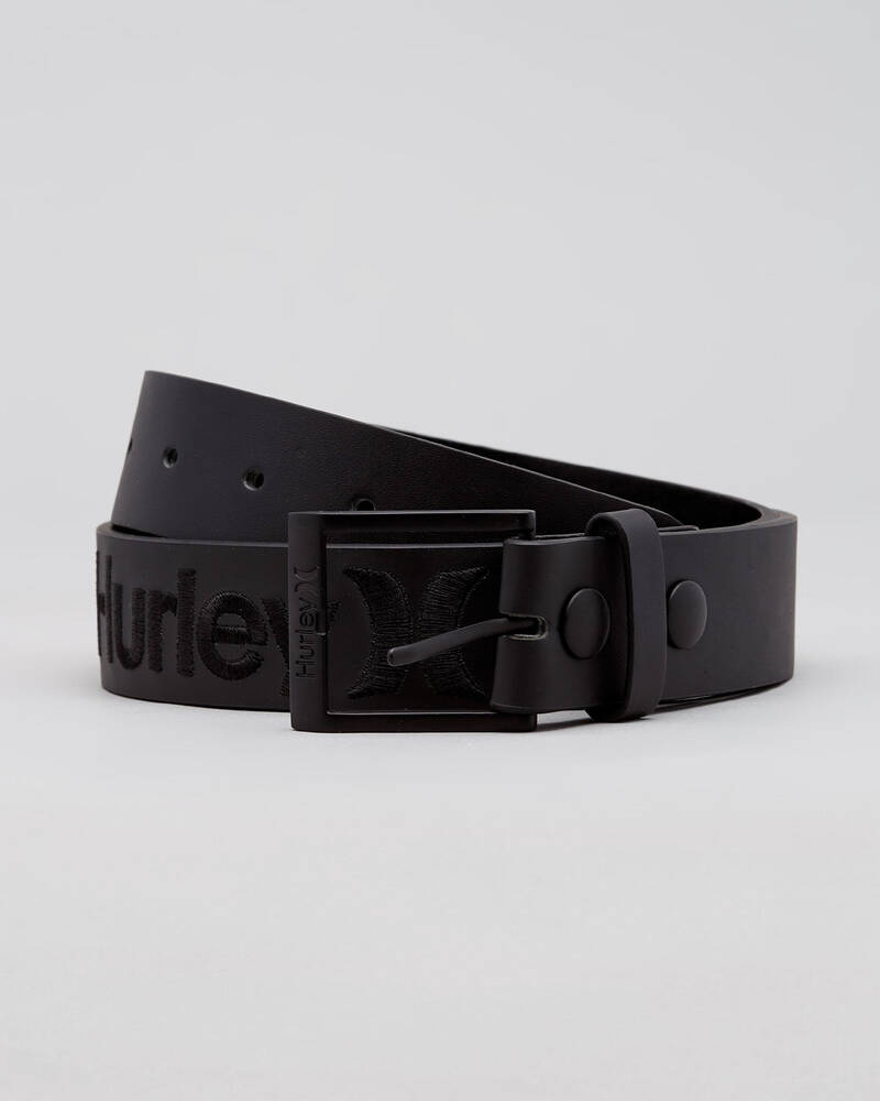 Hurley One & Only Leather Belt for Mens