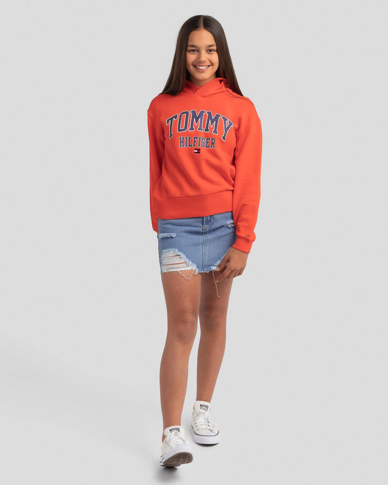Tommy Hilfiger Girls' Essential Varsity Hoodie for Womens