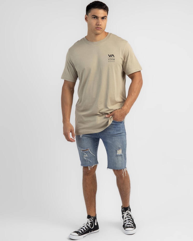RVCA Down With T-Shirt for Mens