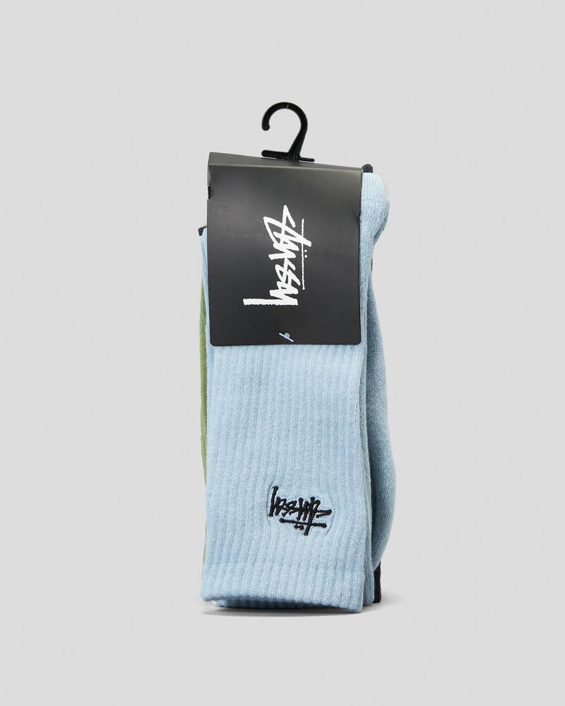 Stussy Graffiti Socks 3 Pack for Mens